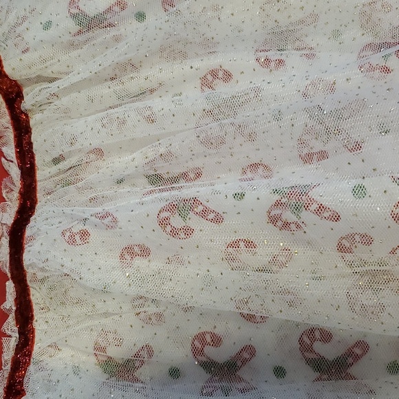 Little Lass NWT Christmas Holiday Outfit Reindeer Rudolph Candy Cane - Picture 3 of 11